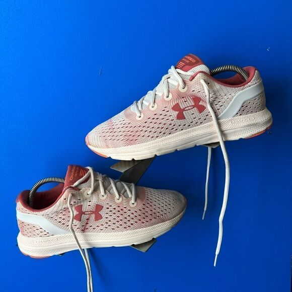 Under Armour Womens Charged Impulse 3022572-800 Pink Running Shoes Sz 9.5 - Picture 1 of 6